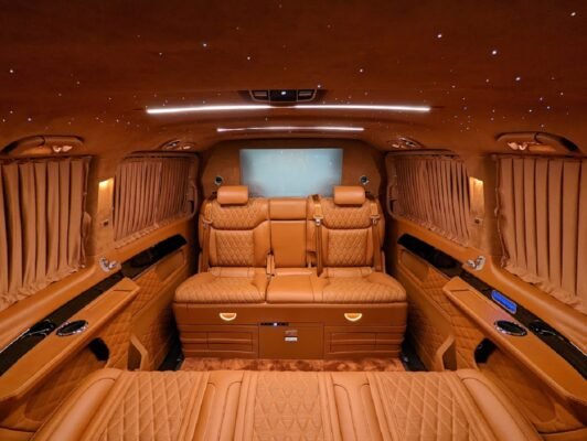 Mercedes V Class Luxury Edition Brown Interior