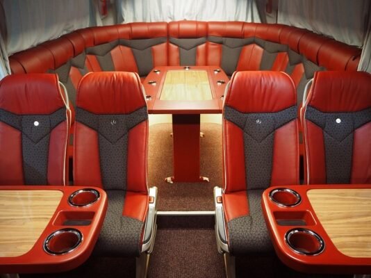 Mercedes bus for sports team