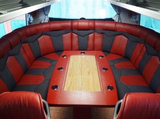 Mercedes bus for sports team