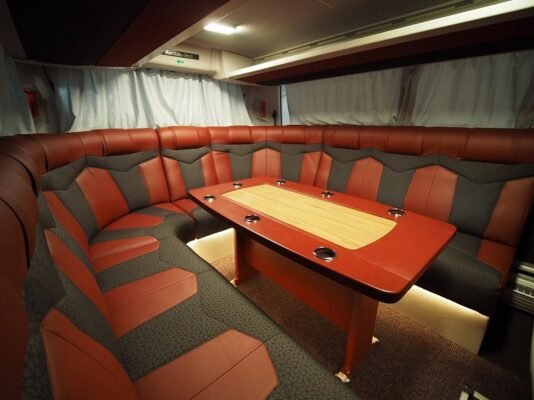 Mercedes bus for sports team