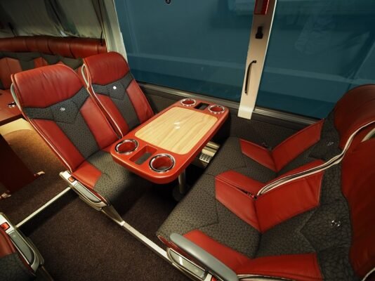 Mercedes bus for sports team